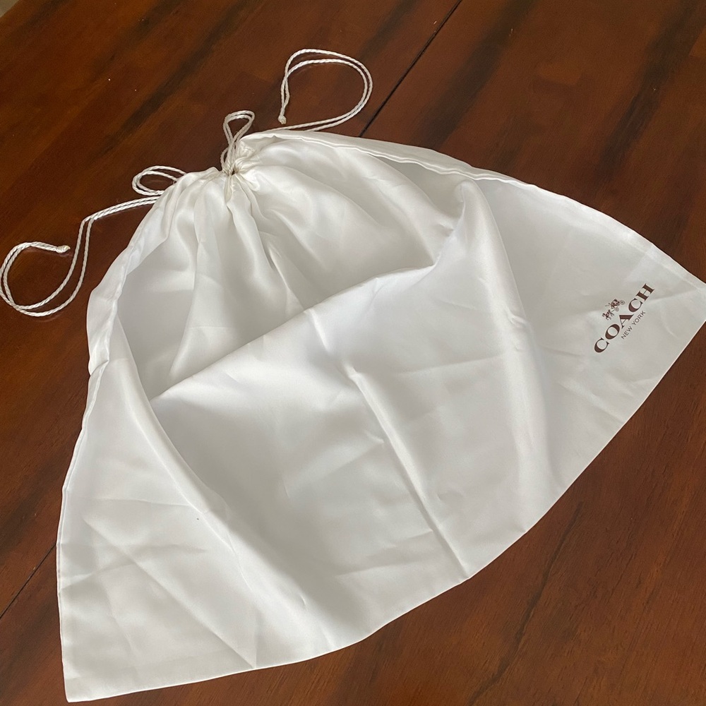 Coach White Dust Bag for Tote or Shoulder Bag